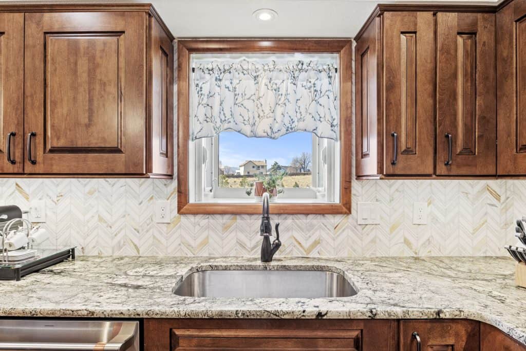 Colorado Springs Kitchen Remodel with Wood Window Trim