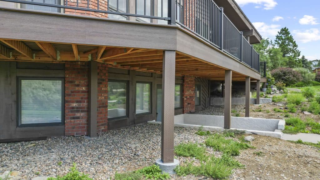 Custom Deck Build with Matching Grain Patterns