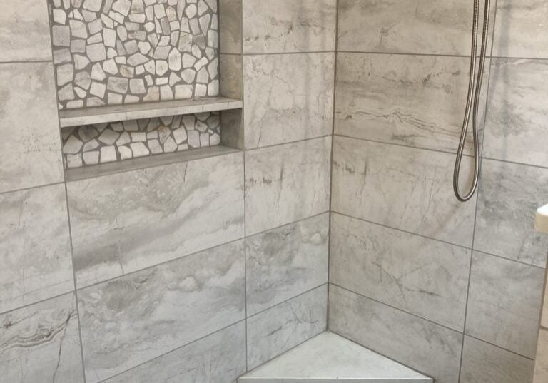 Bathroom remodeling tile shower niche