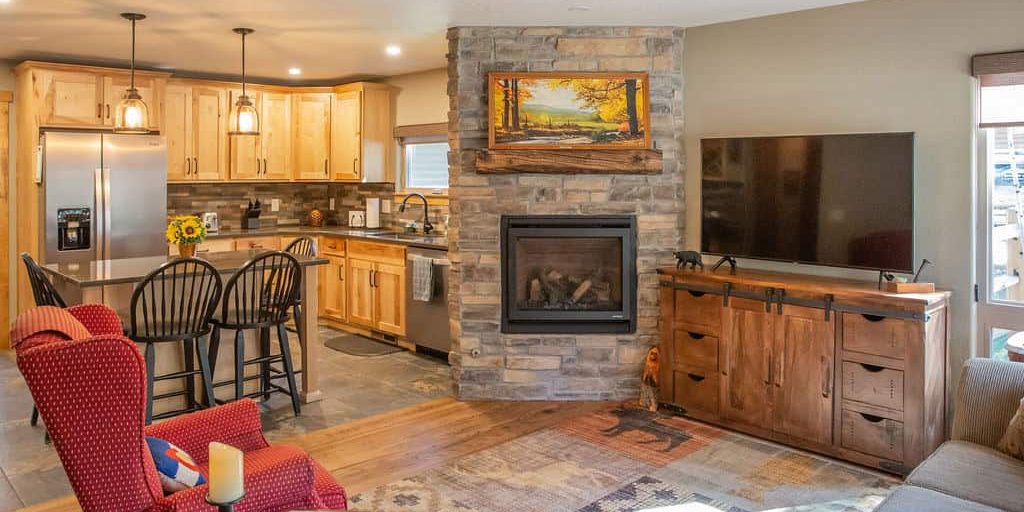 Colorado Springs Home Remodel with Living Room facing Kitchen
