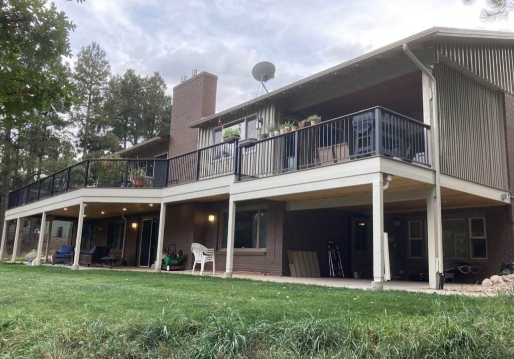 Deck Remodel with underdeck drainage