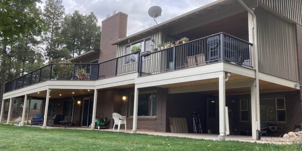 Deck Remodel with underdeck drainage